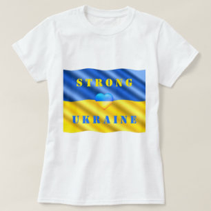Support Ukraine T-Shirt Ukrainian Flag - Freedom