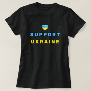 Support Ukraine T-Shirt Ukrainian Flag Freedom