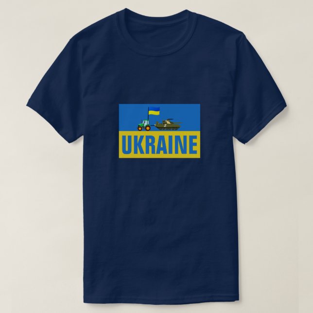 SUPPORT UKRAINE TRACTOR TOWING RUSSIAN TANK (Design Front)
