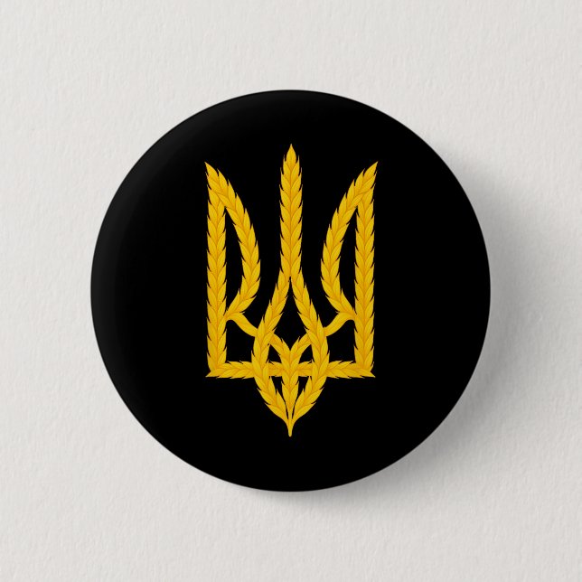 Support Ukraine Ukraine Stand With Zelensky Peace  Button (Front)