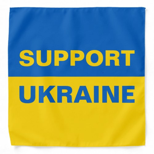 Support Ukraine Ukrainian Flag Bandana