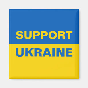 Support Ukraine Ukrainian Flag Magnet