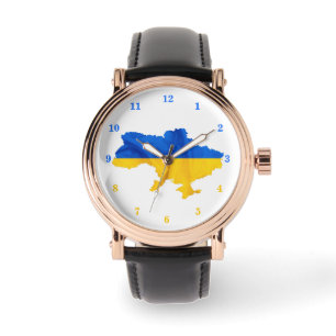 Support Ukraine Watch Ukrainian Flag Map