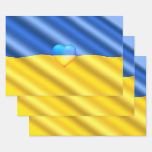 Support Ukraine Wrapping Paper Sheets
