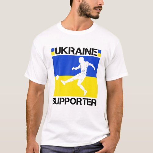 Support Ukrainian Flag Football Ukraine Lover Spor T_Shirt