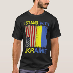 Support Ukrainians Flag Vintage Ukraine Ukrainian T-Shirt