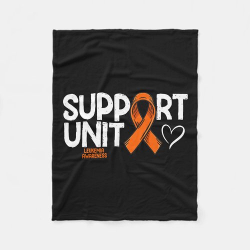 Support Unit Family Blood Cancer Leukemia Awarenes Fleece Blanket