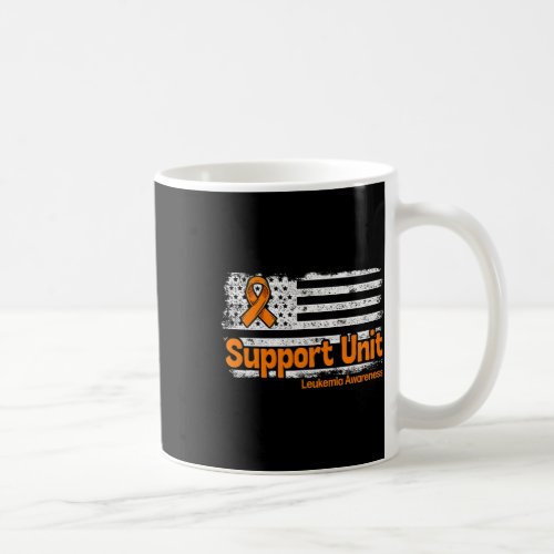 Support Unit Flag Blood Cancer Leukemia Awareness  Coffee Mug