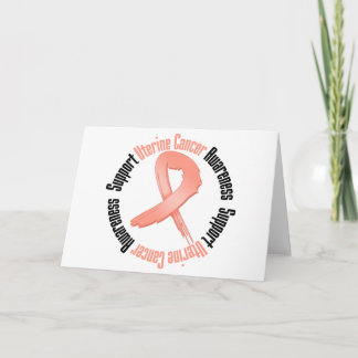 Support Uterine Cancer  Awareness Card