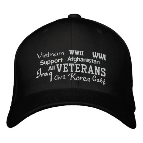 Support Veterans _ Embroidered Hat
