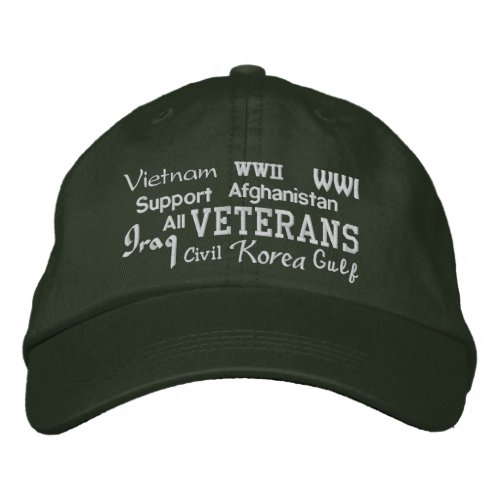 Support Veterans - Embroidered Hat