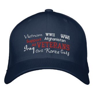 Support Veterans - Embroidered Hat