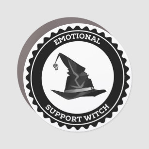 Support Witch Car Magnet
