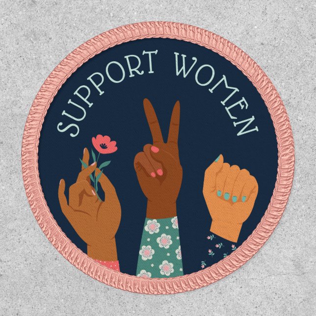"Support Women" Feminist Patch (Front)