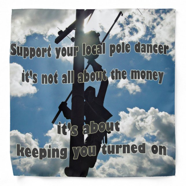 Support your Lineman Bandana (Front)