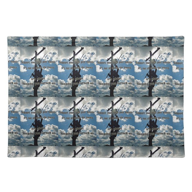 Support your Lineman Placemat (Front)