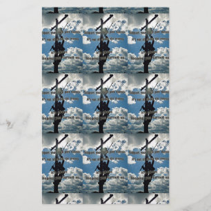 Support your Lineman Stationery