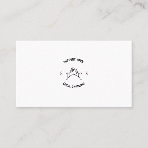 Support your local chaplain business card