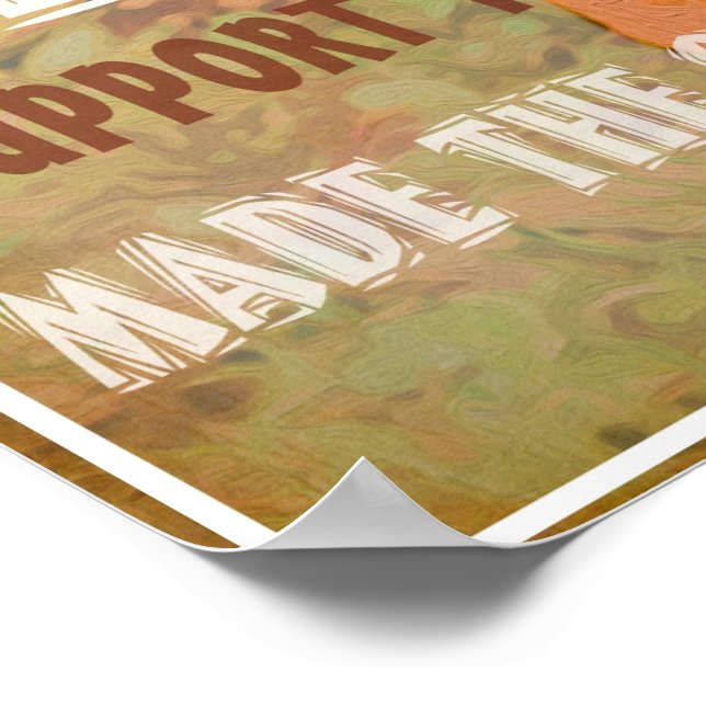 Support Your Local Chicken by Heather Saulsbury Poster (Corner)