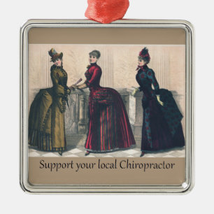 Support your Local Chiropractor Metal Ornament