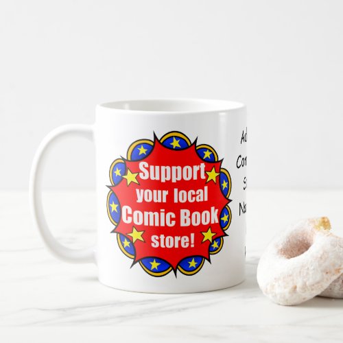 Support your local comic book store Logo Mug
