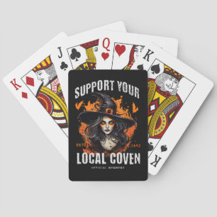 Support Your Local Coven Poker Cards