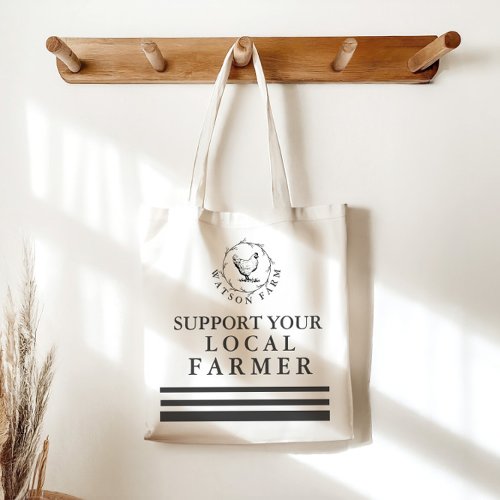 Support Your Local Farmer Personalized Tote Bag
