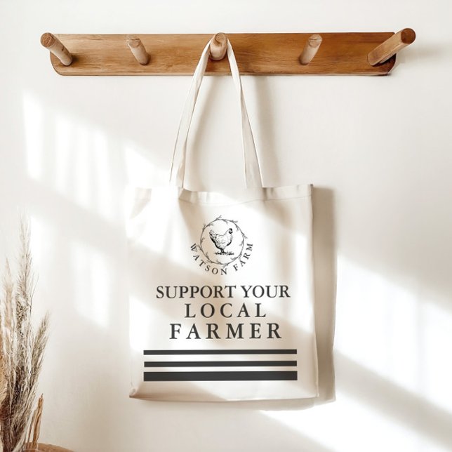 Support Your Local Farmer Personalized Tote Bag (Creator Uploaded)