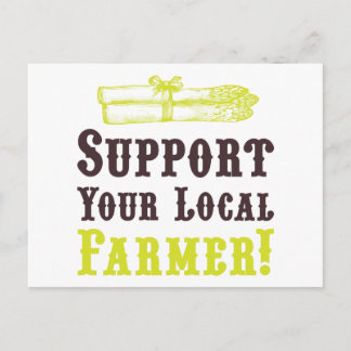 Support Your Local Farmer! Postcard