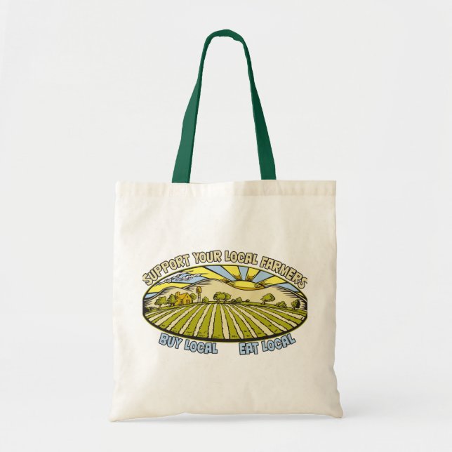 Support Your Local Farmers Tote Bag (Front)