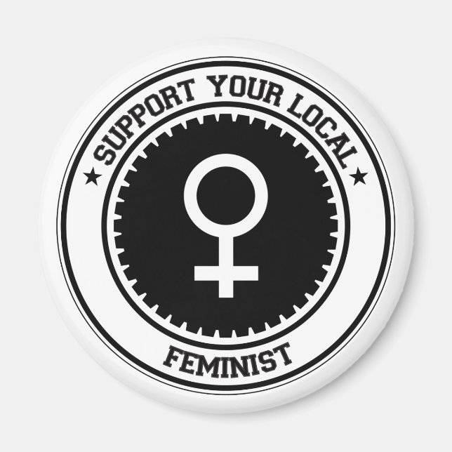 Support Your Local Feminist Magnet (Front)