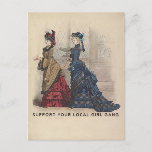 Support Your Local Girl Gang Postcard