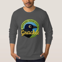 Support Your Local Grackle Men's American Apparel Fine Jersey Long Sleeve T-Shirt