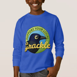 Support Your Local Grackle Girl's Basic Zip Hoodie