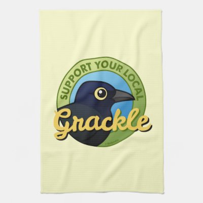 Support Your Local Grackle Towel