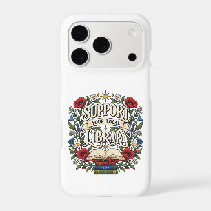 Support your local library iPhone 17 pro case