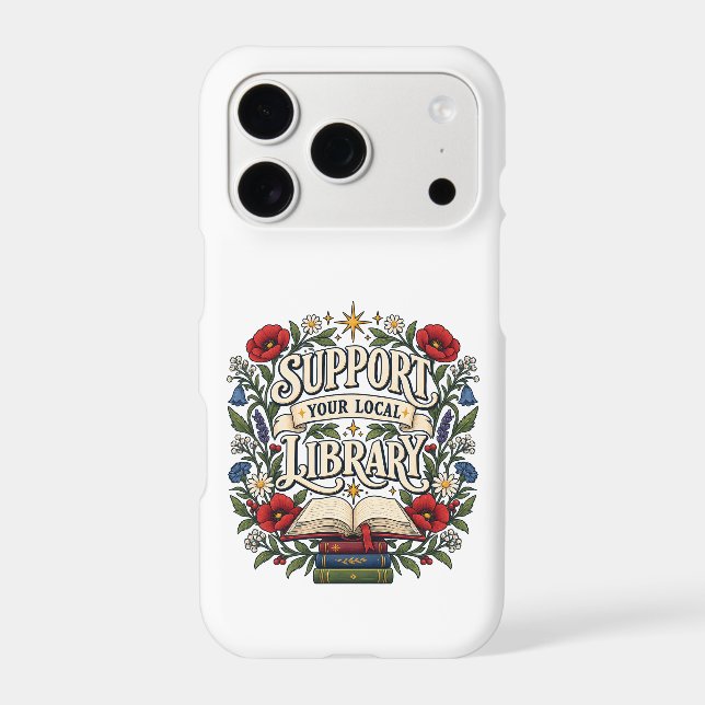 Support your local library Case-Mate iPhone case (Back)