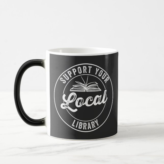 support your local library coffee mug (Left)