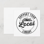 Support Your Local Library Magnet (Front/Back)
