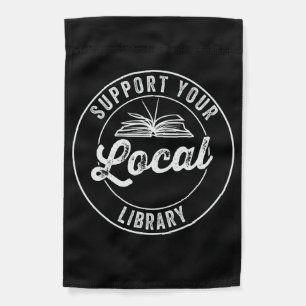 Support Your Local Library Magnet Garden Flag