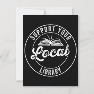 Support Your Local Library Magnet Keychain Save The Date