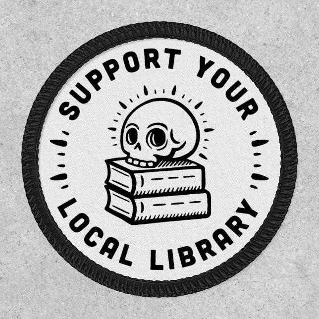 Support your local library patch (Front)