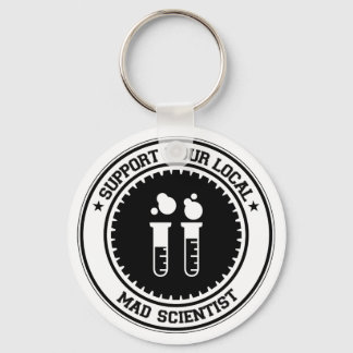 Support Your Local Mad Scientist Keychain