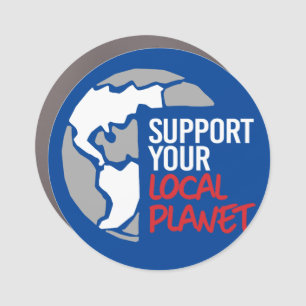 Support your local planet car magnet