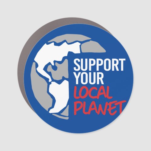 Support your local planet car magnet