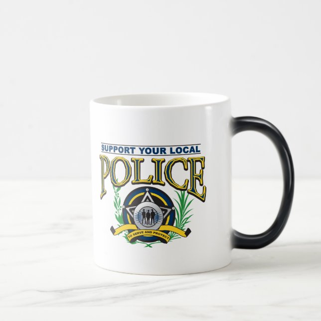 Support Your Local Police Color Morph Mug (Right)