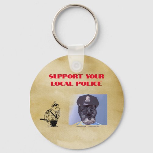 Support your local police keychain