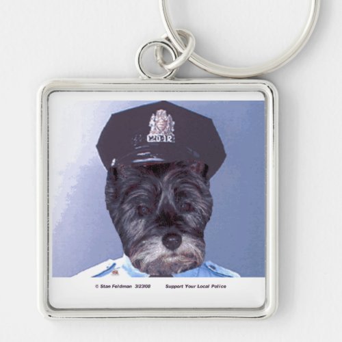 Support your local police Keychain