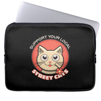 Support Your Local Street Cats Laptop Sleeve