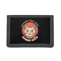 Custom Abstract Eye Painting Trifold Wallet